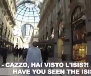 Egyptian student walks streets of Milan dressed as a Muslim preacher