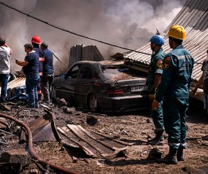 Число погибших при взрыве в ереванском ТЦ достигло двух - ФОТО Число погибших при взрыве в ереванском ТЦ достигло двух - ФОТО