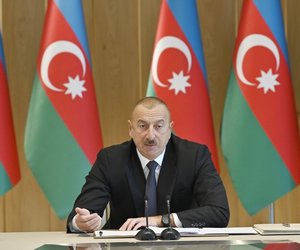 Azerbaijani President: By burning our flag, Armenians only showed their ugly qualities to the whole world Azerbaijani President: By burning our flag, Armenians only showed their ugly qualities to the whole world