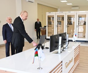 Prezident "Şəfəq” yarımstansiyasının açılışında iştirak edib