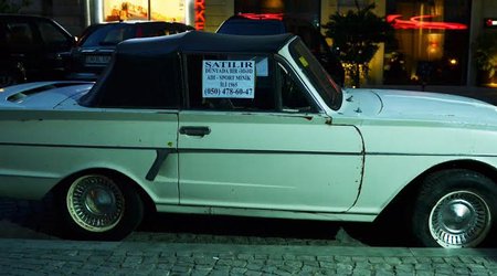 Bakıda qeyri-adi adi avtomobil - FOTOLAR