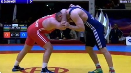 Грандиозная борьба между олимпийцами Азербайджана -ВИДЕО