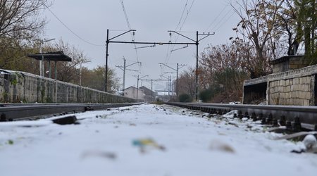 Bakının ilk qarı - FOTOLAR
