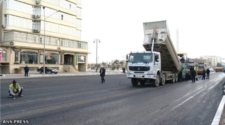 Bakının əsas küçələrindən birinin yeni görkəmi - FOTOLAR