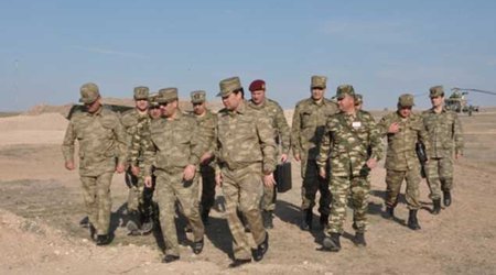 Ordumuzun genişmiqyaslı hərbi təlimindən FOTOLAR