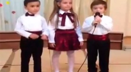 Leyla Əliyevanın oğlundan daha bir şeir - VİDEO