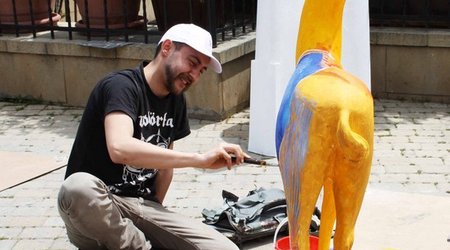 Xarici rəssamların Bakıda Qız qalası və ceyran “axtarışı” - FOTOLAR