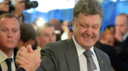 In Ukrainian election, chocolate tycoon Poroshenko claims victory