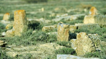 Bakının yaxınlığındakı Ərəb Qəbirstanlığı - FOTOLAR