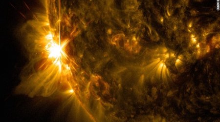 NASA cameras capture huge solar flares
