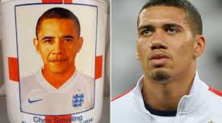 Chris Smalling is mistaken for US President Barack Obama