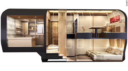 Ferrari designer creates super luxurious Japanese train - PHOTO