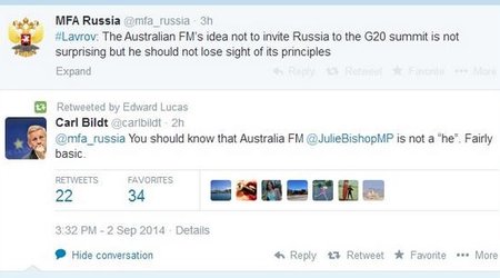 Lavrov "Tvitter"də biabır oldu - FOTOLAR