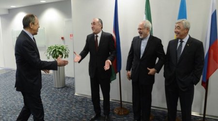 Azeri, Iranian leaders arrive in Russia for Caspian summit