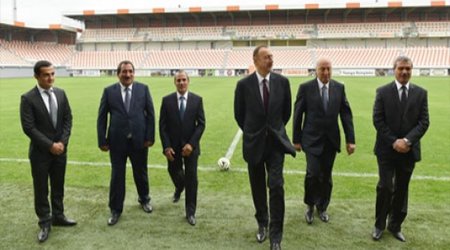 Prezident Masazır stadionunda - FOTOLAR