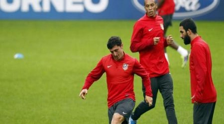 "Atletiko"nun məşqində gərgin anlar