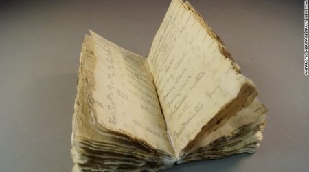 100-year-old notebook found frozen in ice