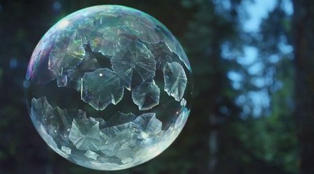 Ice bubbles captured for the first time in promotional video for 4K Sony TV