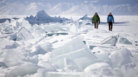 World's oldest and deepest lake really pretty when it's frozen - PHOTO