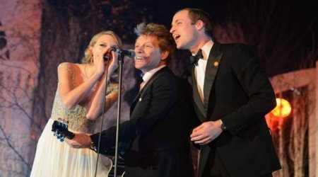 William sings Livin’ on a Prayer with Bon Jovi and Taylor Swift - VIDEO