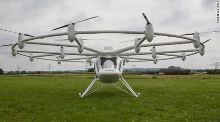 18-propeller electric helicopter takes flight - PHOTO