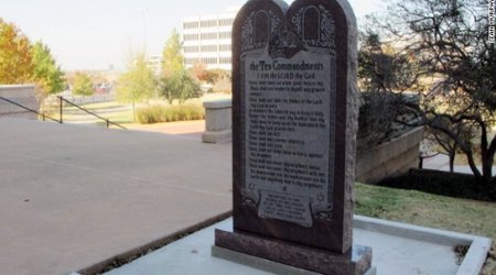 Satanists want statue next to 10 Commandments