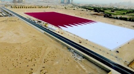 Qatar breaks record for world's largest flag