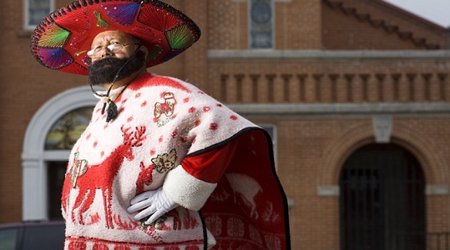 Tex Mex Santa wears a sombrero and swaps reindeer