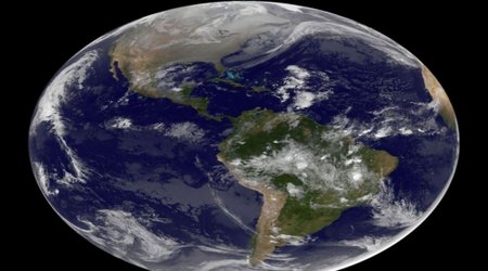 Nasa reveals image of the Earth on Christmas morning