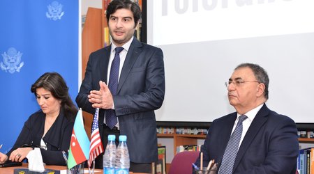 Asim Mollazade meets with students - PHOTOS