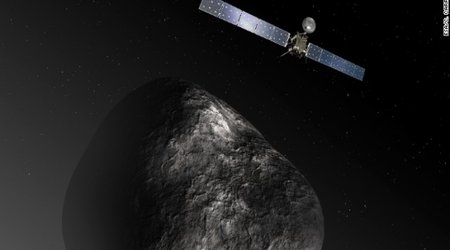 Comet-chasing probe wakes up, calls home - PHOTO