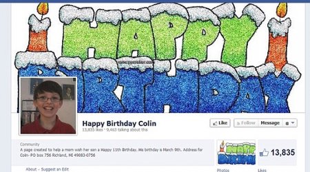 Little boy has 13,000 new friends after mom created Facebook page