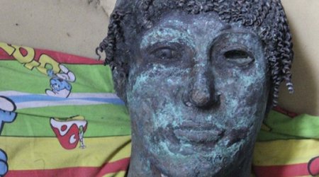 'Priceless' bronze statue of Greek god Apollo found in Gaza Strip