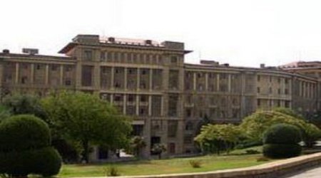 The distances between the buildings