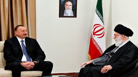 Azeri president meets Iran's supreme leader in Tehran