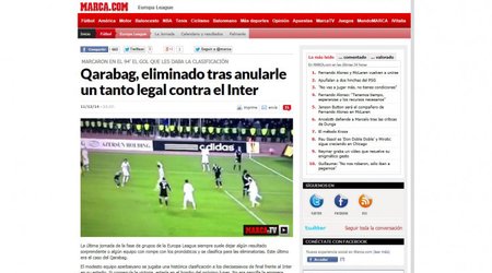 İspaniya mətbuatı: "Qarabağ haqsız olaraq yarışdan kənarlaşdırıldı"
