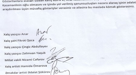 Anar, Fikrət Qoca, Zəlimxan Yaqubdan prezidentə müraciət - FOTO