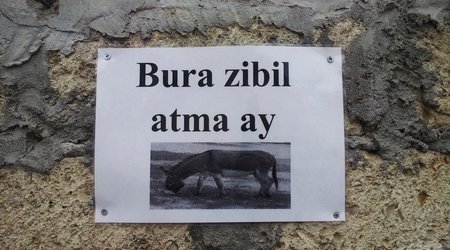 Креативные надписи на бакинских улицах
