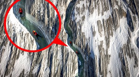 That's a different kind of water-skiing!