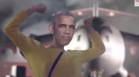 Obama bu hərəkətləri ilə interneti "sökdürür" - VİDEO