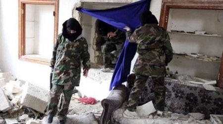 Dul qadınlar Əsədə qarşı silahlı birlik yaratdı - FOTOLAR