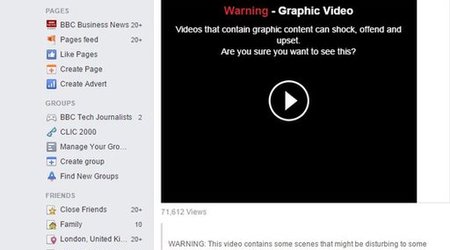 Facebook restricts violent video clips and photos