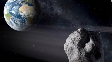 Asteroid's moon seen during Earth flyby