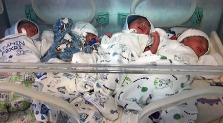 Azeri woman gives birth to quadruplets