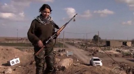 Female teacher becomes a sniper fighting ISIS on the Syrian front line