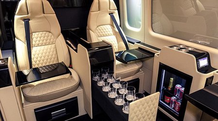 The Mercedes with a private BATHROOM