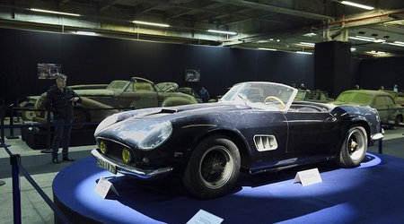 Rare Ferrari found rusting in an abandoned French barn