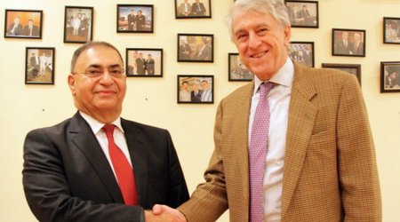 Asim Mollazade meets Argentinian Ambassador Carlos Dante Riva