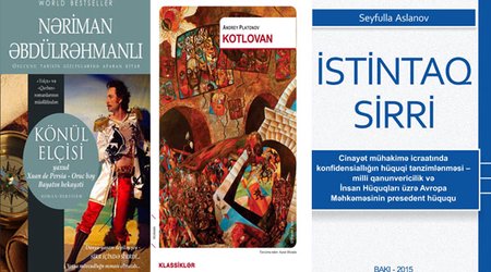 "Qanun" nəşriyyatından 3 kitab birdən!
