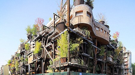 Italian architect designs wooden treehouse